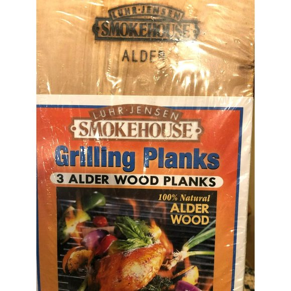New Luhr Jensen Smokehouse ALDER Wood Grilling Planks, set of 3 - Picture 1 of 5
